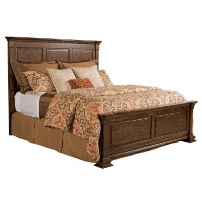 Kincaid Portolone Monteri Queen Panel Bed in brown