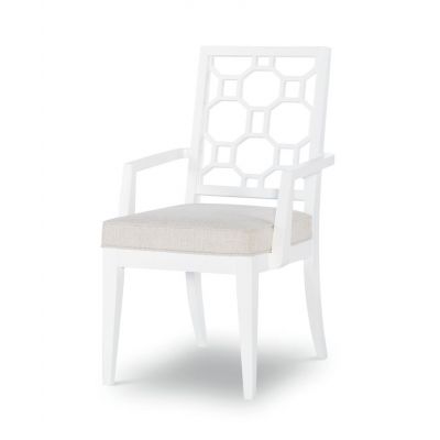 Legacy Classic Chelsea By Rachael Ray Back Arm Chair in White