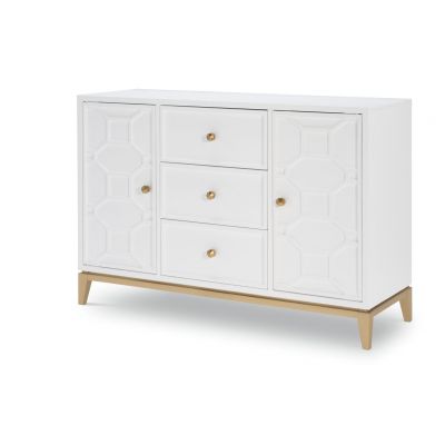 Legacy Classic Chelsea By Rachael Ray Server/Credenza in White And Soft Gold