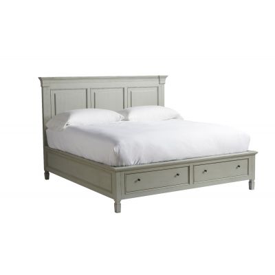 Universal Summer Hill French Gray Storage King Bed