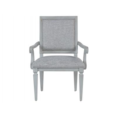 Universal Summer Hill French Gray Woven Accent Arm Chair