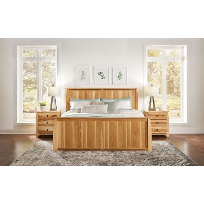 A-America Adamstown Natural King Panel Bed