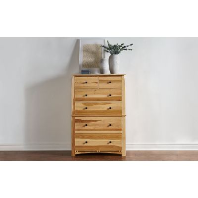 A-America Adamstown Natural 6 Drawer Chest