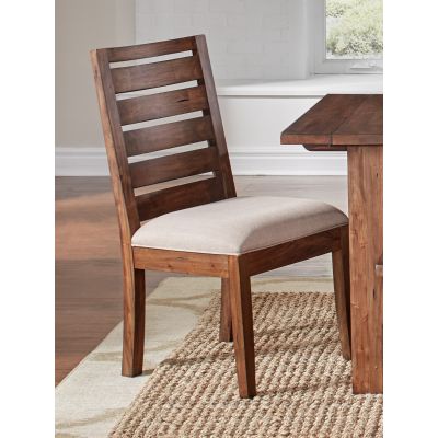 A-America Anacortes Mahagony Upholstered Ladderback Dining Side Chair Set of 2