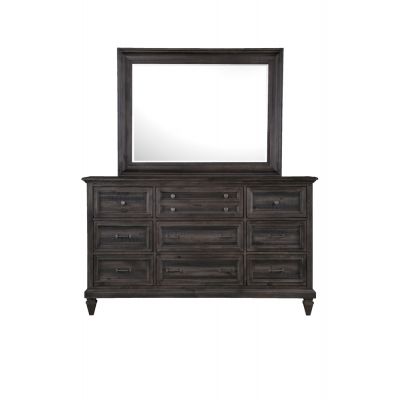 Magnussen Furniture Calistoga Dresser Mirror in Weathered Charcoal