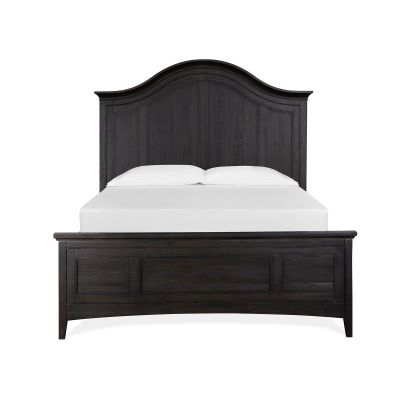 Magnussen Furniture Westley Falls Arched Bed with Regular Rails in Graphite