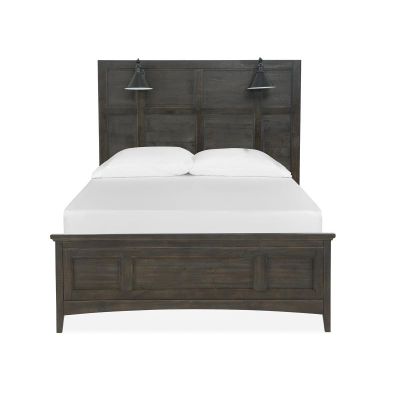 Magnussen Furniture Westley Falls Lamp Panel Bed with Regular Rails Bedroom Set