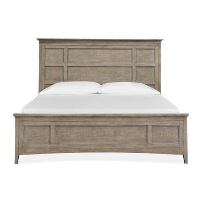 Magnussen Furniture Paxton Place Panel Bed with Regular Rails in Dovetail Grey