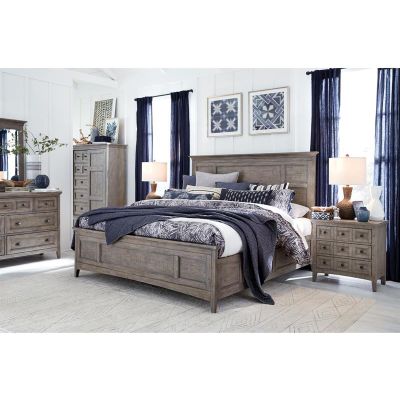 Magnussen Furniture Paxton Place Panel Bed with Storage Rails