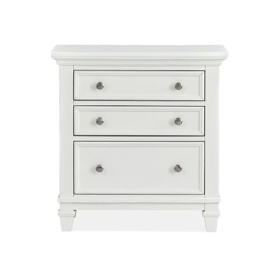 Magnussen Furniture Charleston Drawer Nightstand in White Dove