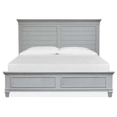 Magnussen Furniture Charleston Panel Bed in Harbor Gray