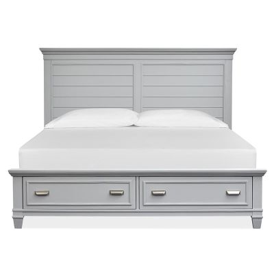 Magnussen Furniture Charleston Panel Storage Bed in Harbor Gray