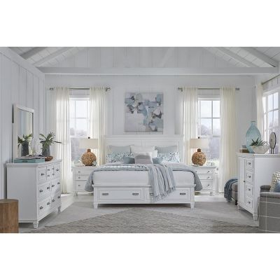 Magnussen Furniture Charleston White Panel Storage Bedroom Set