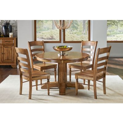 A-America Bennett Pedestal 48 Inch Extendable Oval Dining Table