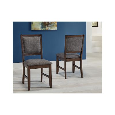 A-America Chesney Flacon Brown Upholstered Dining Side Chair Set of 2