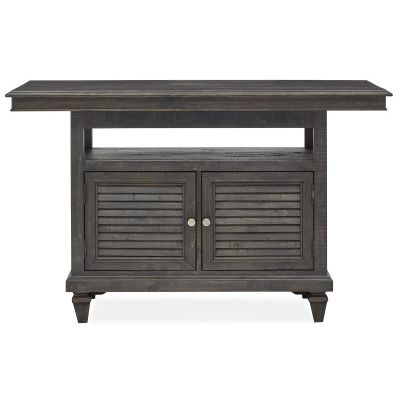 Magnussen Furniture Calistoga Rectangular Counter Table in Weathered Charcoal