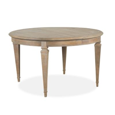 Magnussen Furniture Lancaster Round Dining Table in Weathered Charcoal