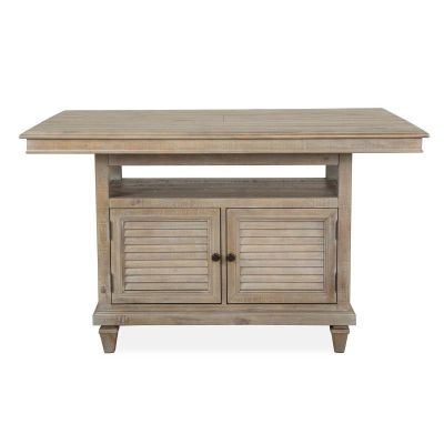 Magnussen Furniture Lancaster Rectangular Counter Table in Weathered Charcoal