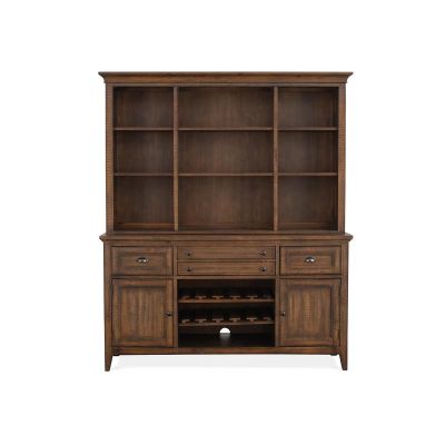 Magnussen Furniture Bay Creek China Cabinet in Toasted Nutmeg