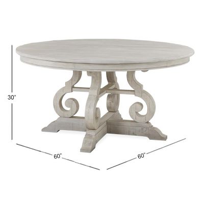 Magnussen Furniture Bronwyn 60'' Round Dining Table in Alabaster