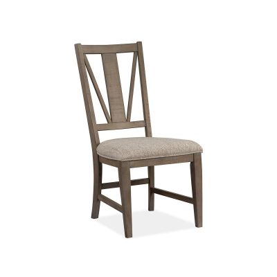 Magnussen Furniture Paxton Place Dining Side Chair with Upholstered Seat  in Dovetail Grey