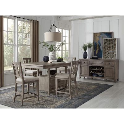 Magnussen Furniture Paxton Place Counter Height Table in Dovetail Grey