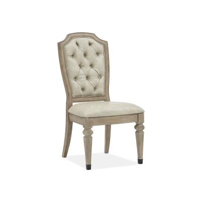 Magnussen Furniture Marisol Dining Side Chair w/Upholstered Seat and Back in Fawn