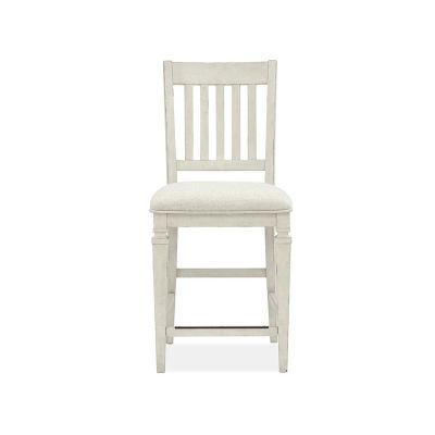 Magnussen Furniture Newport Counter Dining Chair w/Upholstered Seat in Alabaster