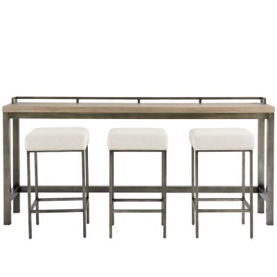 Universal Furniture Curated Greystone Mitchell Console Table with Stools