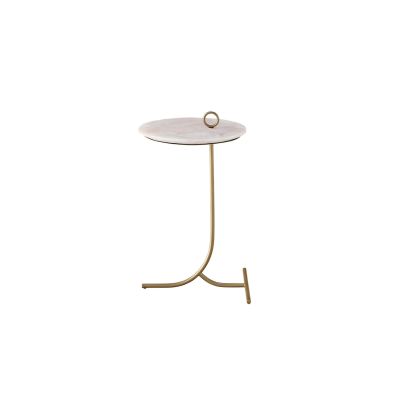 Universal Furniture Miranda Kerr Home Tranquility Rose Quartz Accent Table  in Gold