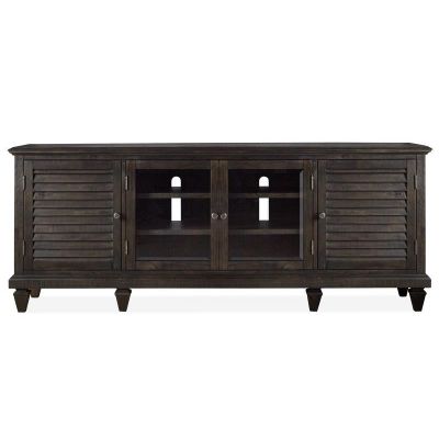 Magnussen Furniture Calistoga Entertainment 82'' TV Stands Consoles  in Weathered Charcoal