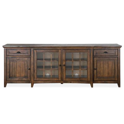 Magnussen Furniture Bay Creek Console 90" in Toasted Nutmeg