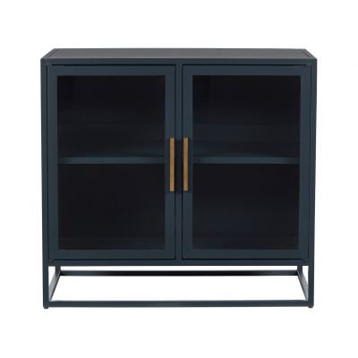 Universal Furniture Getaway Cerulean Blue Santorini Metal Kitchen Cabinet 