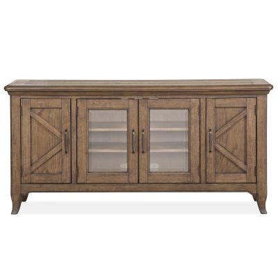 Magnussen Furniture Roxbury Manor Large Console in Homestead Brown