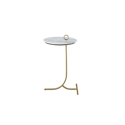 Universal Furniture Miranda Kerr Home Tranquility Accent Table -stone top in Gold