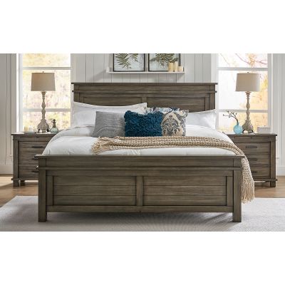 A-America Glacier Point Greystone King Panel Bed