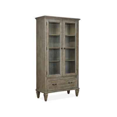 Magnussen Furniture Lancaster Door Bookcase in Dovetail Grey