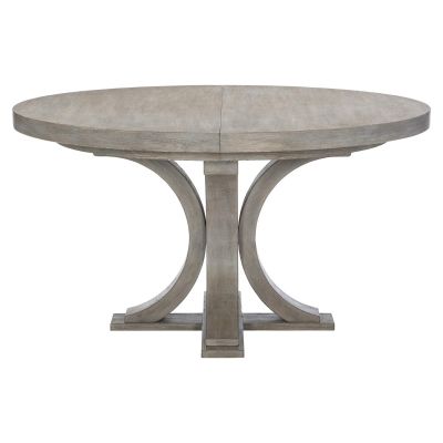 Bernhardt Albion Round Dining Table in Pewter finish