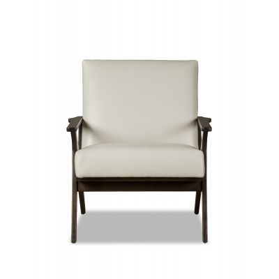 Arona White Leather Chair
