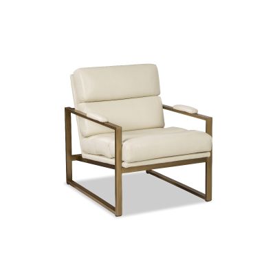 Ceran White Leather Chair