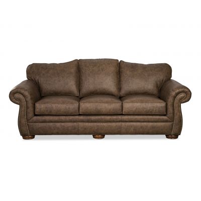 Sejo Brown Leather Sofa