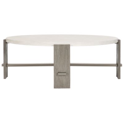 Bernhardt Foundations 49 Inch Round Cocktail Table in Two-tone