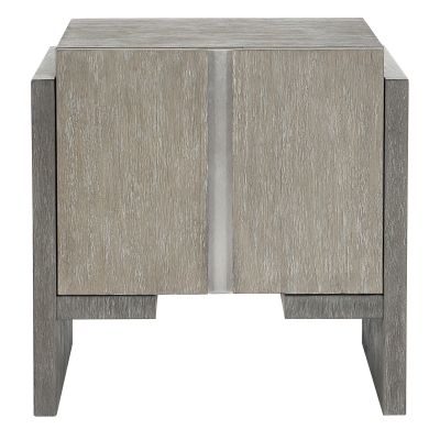 Bernhardt Foundations 24 Inch Two Door Side Table in Two-tone