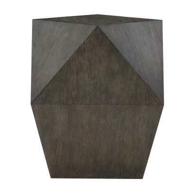 Bernhardt Linea End Table in Cerused Charcoal