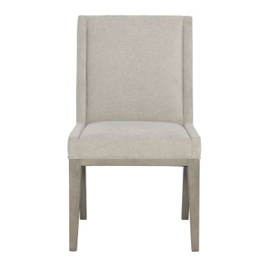 Bernhardt Linea Upholstered Dining Side Chair in Cerused Greige