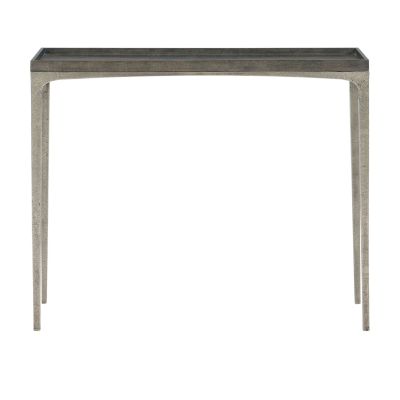 Bernhardt Linea 36 Inch Console Sofa Table in Cerusde Charcoal