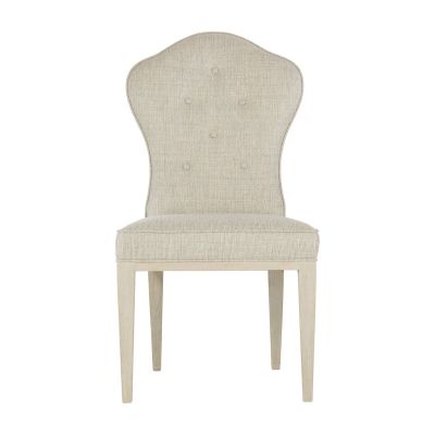 Bernhardt East Hampton Upholstered Side Chair in Cerused Linen