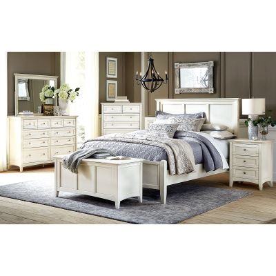 A-America Northlake White Panel Bed