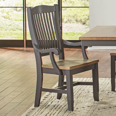 A-America Port Townsend Slatback Dining Arm Side Chair Set of 2