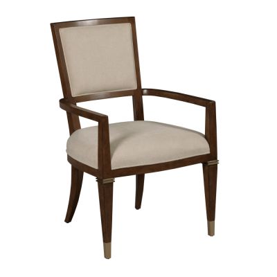 American Drew Vantage Walnut Veneers Bartlett Arm Chair